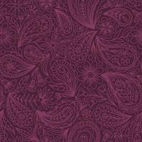 lila vector naadloos achtergrond met roze paisley contour patroon