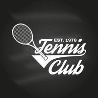 tennis club. vector illustratie.