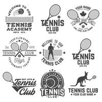 tennis club. vector illustratie.