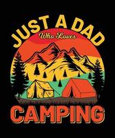 camping t-shirt ontwerp vector