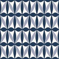 etnisch blauw meetkundig bloem patroon. etnisch oosters blauw abstract bloem meetkundig vorm naadloos patroon achtergrond. meetkundig bloem patroon voor kleding stof, mozaïek, tegel, interieur decoratie elementen. vector