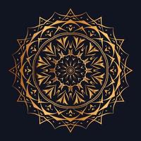 luxe sier- goud mandala ontwerp vector