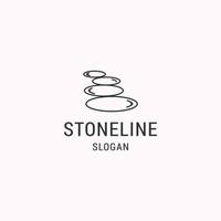steen logo icoon vlak ontwerp sjabloon vector