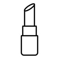 zwart en wit icoon gemakkelijk lineair modieus glamoureus cosmetica, lippenstift voor lip verzinnen, schoonheid de begeleiding, verzinnen. vector illustratie