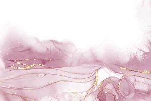 pastel cyaan mint vloeibare marmeren aquarel achtergrond met gouden lijnen en borstel vlekken. blauwgroen turkoois gemarmerd alcoholinkt tekeneffect. vector illustratie achtergrond, aquarel bruiloft uitnodiging.