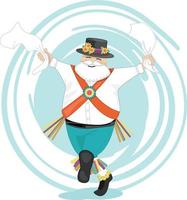 illustratie van een traditioneel Engels morris danser vector