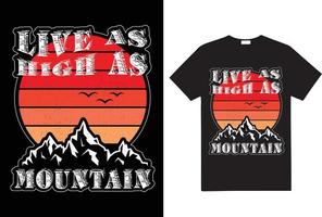 wandelen t-shirt ontwerp, berg t overhemd ontwerp, motiverende t-shirt ontwerp vector