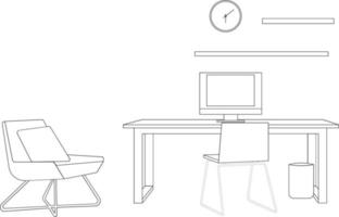 coworking ruimte, concept illustratie. jong mensen, freelancer mannen en Dames werken Aan laptop en computer Bij huis. vector