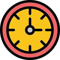alarm klok stopwatch tijd vlak kleur icoon vector icoon banier sjabloon