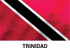 Trinidad vlag ontwerp kaart vector