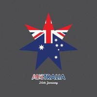 Australië onafhankelijkheid dag kaart vector