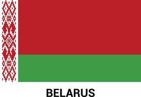 Wit-Rusland vlag ontwerp vector