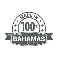 Bahama's postzegel ontwerp vector