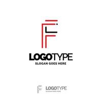 f logo. digitaal logo sjabloon. vector