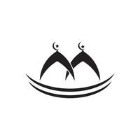 Islamitisch symbool en logo vector