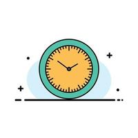 tijd kijk maar minuten timer bedrijf vlak lijn gevulde icoon vector banier sjabloon