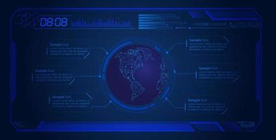 modern hud technologie scherm achtergrond vector