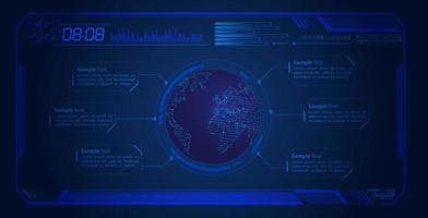 modern hud technologie scherm achtergrond vector