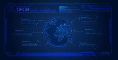 modern hud technologie scherm achtergrond vector