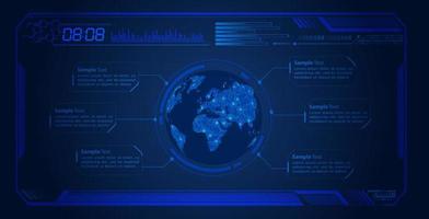 modern hud technologie scherm achtergrond vector