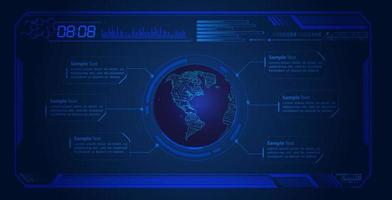 modern hud technologie scherm achtergrond vector