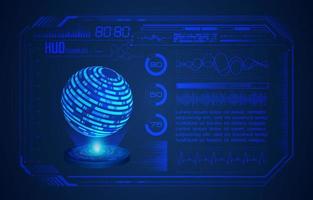 modern hud technologie scherm achtergrond vector