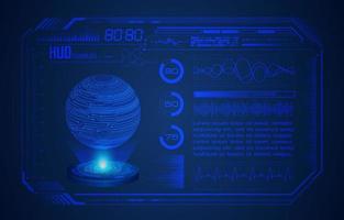 modern hud technologie scherm achtergrond vector