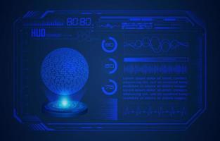 modern hud technologie scherm achtergrond vector