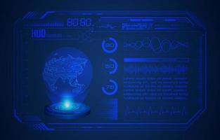 modern hud technologie scherm achtergrond vector