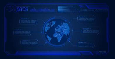 modern hud technologie scherm achtergrond vector