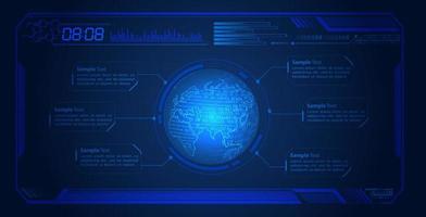 modern hud technologie scherm achtergrond vector