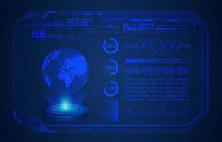 modern hud technologie scherm achtergrond vector