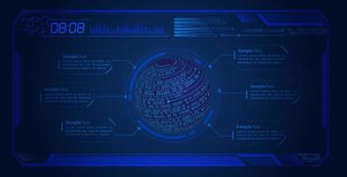 modern hud technologie scherm achtergrond vector