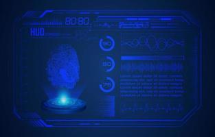 modern hud technologie scherm achtergrond vector