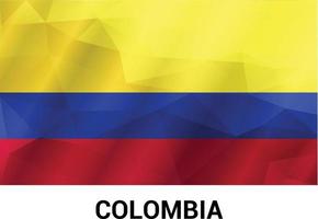 Colombia vlag ontwerp vector