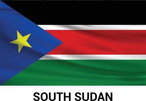 zuiden Afrika vlag ontwerp vector