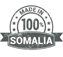 gemaakt in Somalië postzegel ontwerp vector