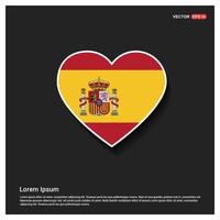 Spanje vlaggen ontwerp vector