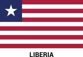 Liberia vlaggen ontwerp vector