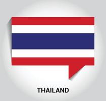 Thailand vlag ontwerp vector