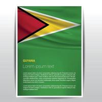Guyana vlag ontwerp vector