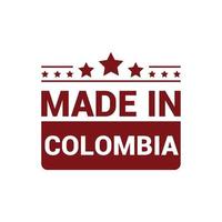 Colombia postzegel ontwerp vector