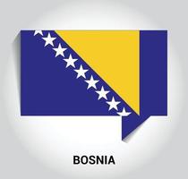 Bosnië vlag ontwerp vector