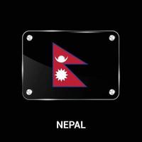 Nepal vlag ontwerp vector