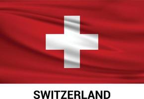 Zwitserland vlag ontwerp vector