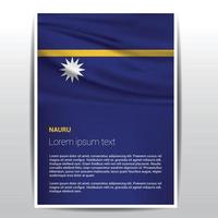 nauru vlag ontwerp vector