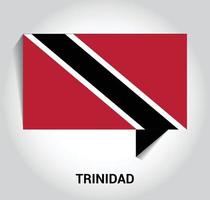 Trinidad vlag ontwerp kaart vector