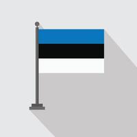 land vlag met creatief ontwerp vector