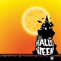 gelukkig halloween eng nacht achtergrond vector