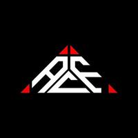 acf brief logo creatief ontwerp met vector grafisch, acf gemakkelijk en modern logo in driehoek vorm geven aan.